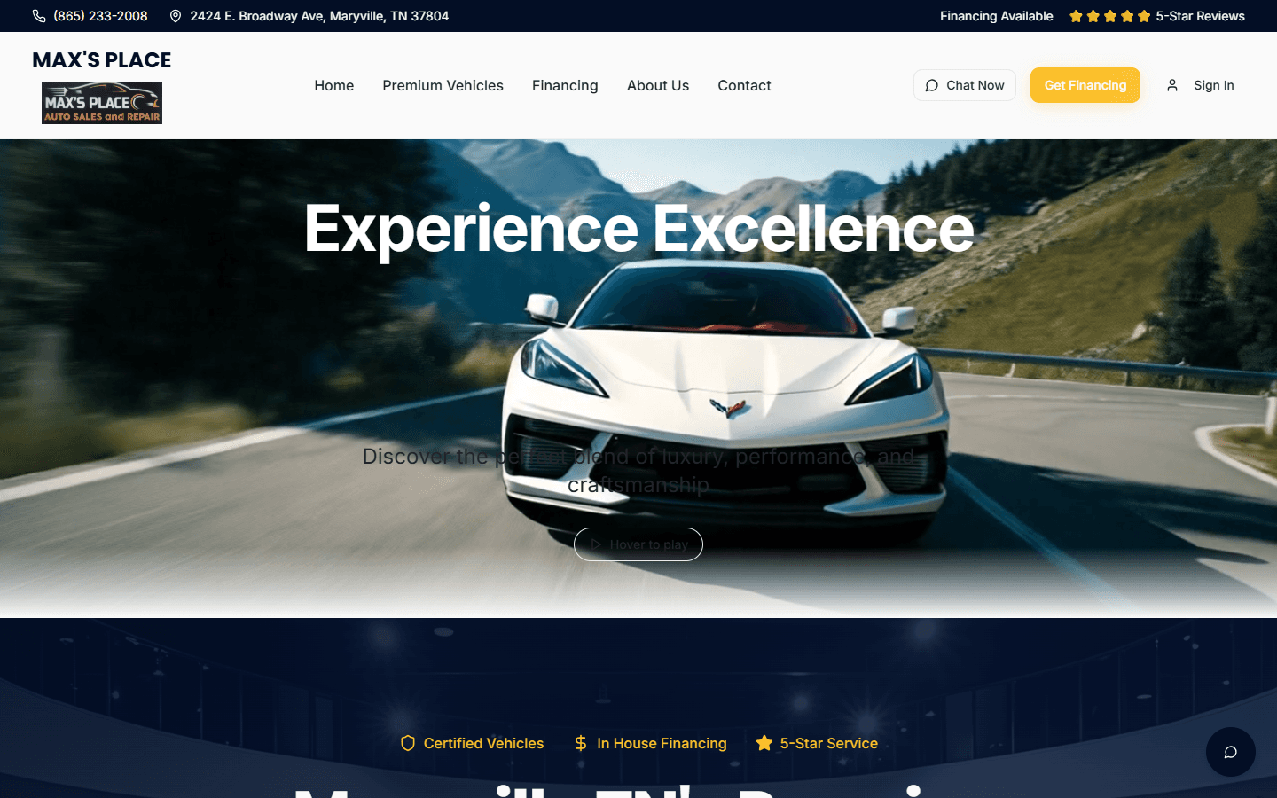 Screenshot of the maxplace.us homepage, September 2026